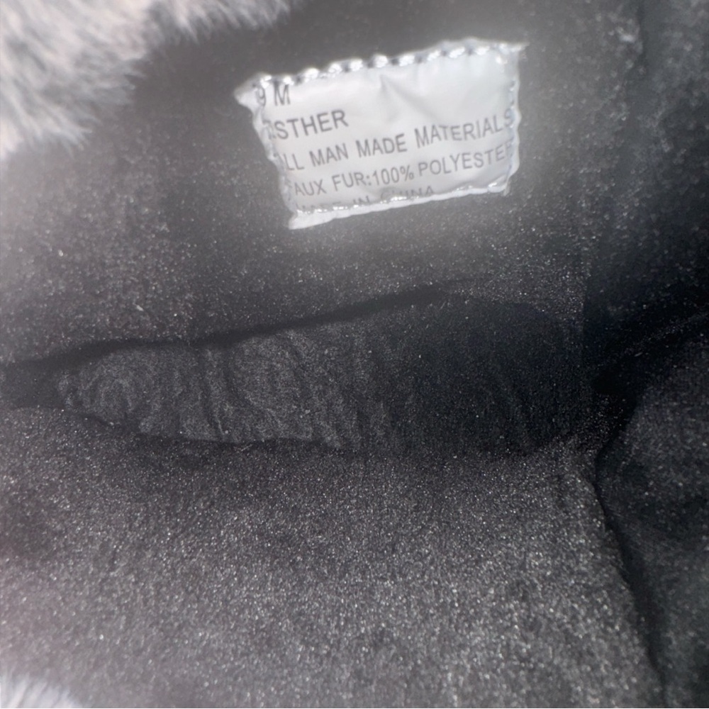 Weatherproof Esther Black Fur Lined Boots Sz 9 Brand New In Box - Picture 9 of 10